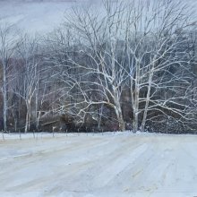 Evening Search | Watercolor | 10 x 33 - SOLD