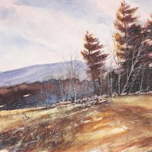 High Meadow Grouse | Watercolor | 10 x 17 SOLD